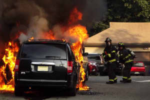 Fire Destroys Ridgewood Taxi