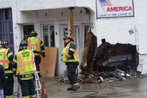 Driver Reaching For Dropped Cell Phone Slams Van Into Waldwick Service Station, Police Charge