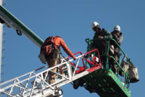 Cell Tower Workers Stuck In The Air Rescued By Fair Lawn Firefighters