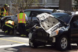 Multi-Vehicle Collision At Troublesome Midland Park Intersection Sends Two To Hospital