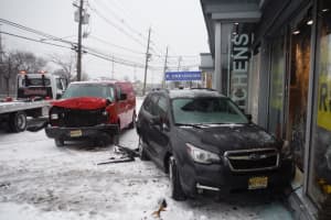 SUV Misses Slamming Into Paramus Rug Store In Route 17 Crash