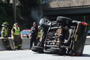 Pickup Rolls In Route 208 Crash
