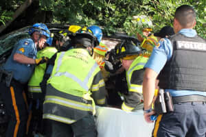 ROADSIDE DRAMA: Trapped Driver Extricated From Mangled SUV Off Route 4 In Paramus