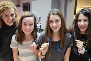 Ridgewood Kids Sport Blue Hair Extensions For Cancer Campaign
