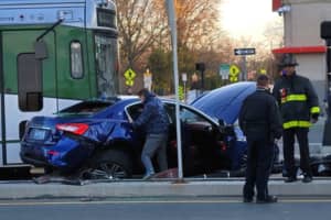 (UPDATED) Green Line Service Suspended After Maserati Collides With Trolley Near BU Bridge