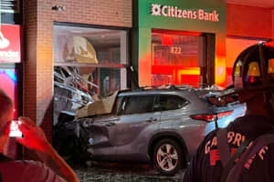 Uber Driver Smashes Car Into Citizens Bank In Neighboring Boston City