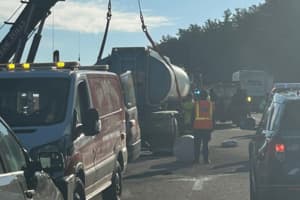 Crews Address 'Significant' Spill After Tractor Trailers Collide In Canton: Police