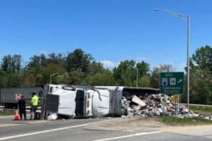 60K Pounds Of Garbage Spills From Allston Tractor-Trailer Across Highway: Police