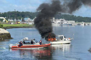 New Details: 2 Men, Dog Rescued From Water After Boat Explodes In Gloucester