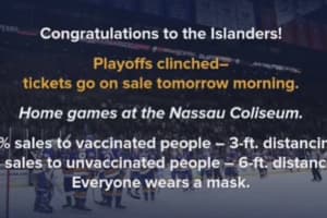 COVID-19: Nassau Coliseum Will Have Fully Vaccinated Fan Section For Isles' Playoff Games
