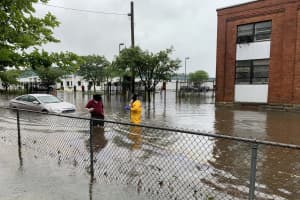 Flash Flooding Causes Road Closures In Norwalk