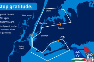 TONIGHT: JetBlue NYC Flyover Salutes Healthcare Workers