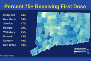 COVID-19: Nearly 50 Percent Of 75+ Population In CT Vaccinated; Breakdown Of Cases By County