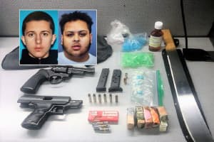 Haledon PD: Officers Find Pair With Two Loaded Guns, Hundreds Of Doses Of Heroin, Crack