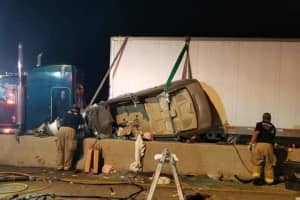 Driver Pinned Between Tractor-Trailer, Jersey Barrier On I-83, Authorities Say