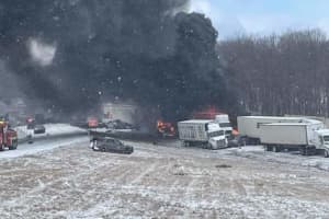 Three People Killed, Multiple Injuries Reported In Fiery 50+ Vehicle Crash On I-81
