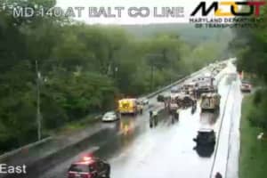 Major Crash Ties Up Traffic Along Busy Maryland Roadway