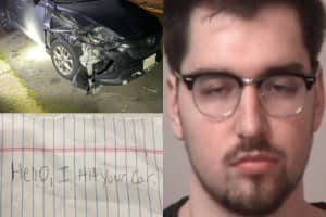 'Hello I Hit Your Car': DUI Driver Leaves Crash Scene Confession, Stafford Sheriff Says