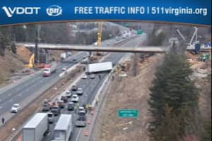 Tractor-Trailer Crash On I-95 Ties Up Traffic For Miles In Virginia On Monday Morning