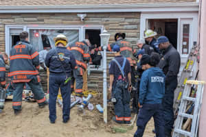 Trench Collapse Traps Victim At Westchester Residence
