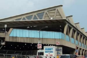 Broken Road At GWB Bus Station Moves Jitney Commuters