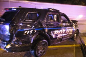 Tractor-Trailer Hits Police Car, Injures Officer On Notorious Stretch Of Route 287