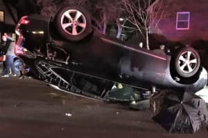 SUV Flips In Cliffside Park Crash