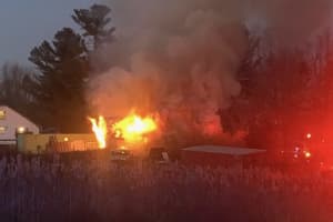 Bolton Barn Goes Up In Flames