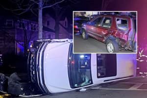 SIDEWAYS: Driver Hospitalized After SUV Hits Two Parked Vehicles In Glen Rock