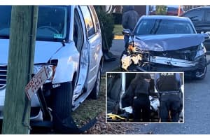 Fair Lawn Rescue Squad Extricates Trapped Senior Van Driver Following Crash