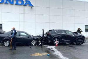 PD: Overdosing Driver From Bergenfield Crashes Into Route 4 Dealership Lot In Paramus