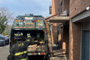 Garbage Truck Destroys Ridgewood Apartment Balcony