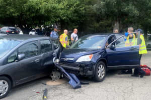 SUV Slams Into Parked Cars In Ridgewood