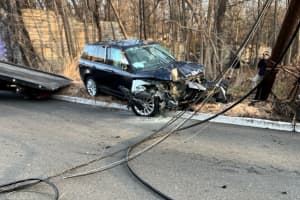 UPDATE: Stolen Car Crash Into Utility Pole Closes Route 17, Fleeing Juveniles Captured
