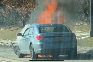 Photos: Multiple Car Fires Break Out On Southern State Parkway