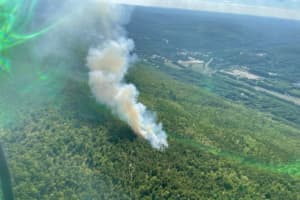 Massive Hudson Valley Wildfire Believed To Be Ignited By Lightning Strike Spreads To 150 Acres