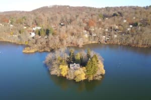 One of the more unique waterfront homes on the market, One Willow Island, a