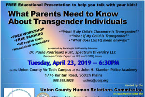 'What If My Child Is Transgender?' Free Workshop For Parents In Scotch Plains