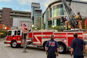 Fire Breaks Out On Top Of Elevator At Stamford Town Center