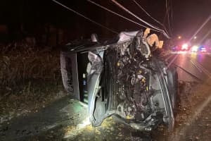 Man Charged With DWI After Crashing Into Utility Pole In Rockland County, Police Say