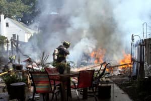 Fire Levels Saddle Brook Shed, Spreads To Neighbor's Property