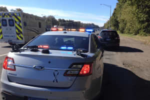 Patrol Cruiser Struck In I-84 Crash, CT State Police Say