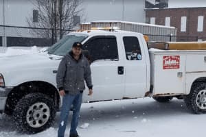 Blizzard Conditions Don't Stop Plow Guy From Working In Redding
