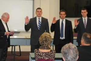 Fairfield Police Chief Swears In Own Son, Two Other New Officers