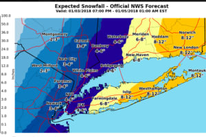 Projected Snowfall Totals Increased As Storm Arrives
