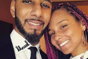 Alicia Keys, Swizz Beats Celebrated V-Tines Day In East Rutherford