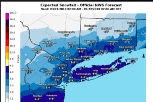 First Snowfall Projections Released For Start-Of-Spring Storm