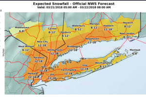 Latest Projected Snowfall Totals For Fourth Nor'easter