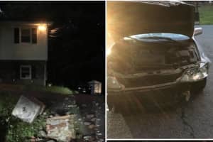 Teen Trio Caught After Fleeing Car Crash Into Pillar Of Rockland Home