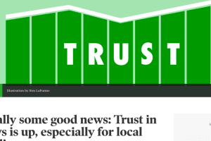 Trust In News Media Rising, Especially Confidence In Local News, Survey Says